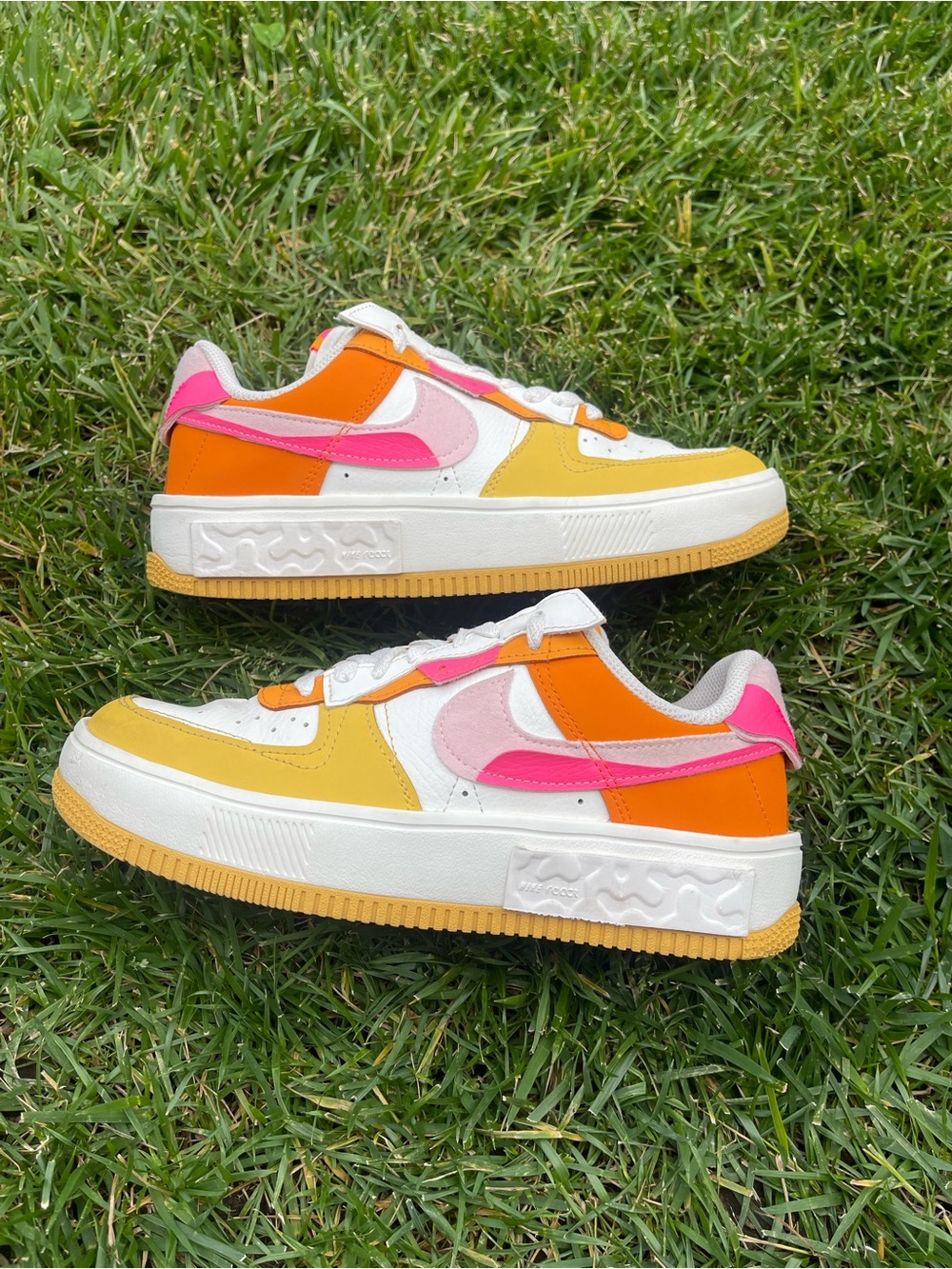Nike Women’s Multicolor Low-Top Sneakers - Pink/Orange/Yellow